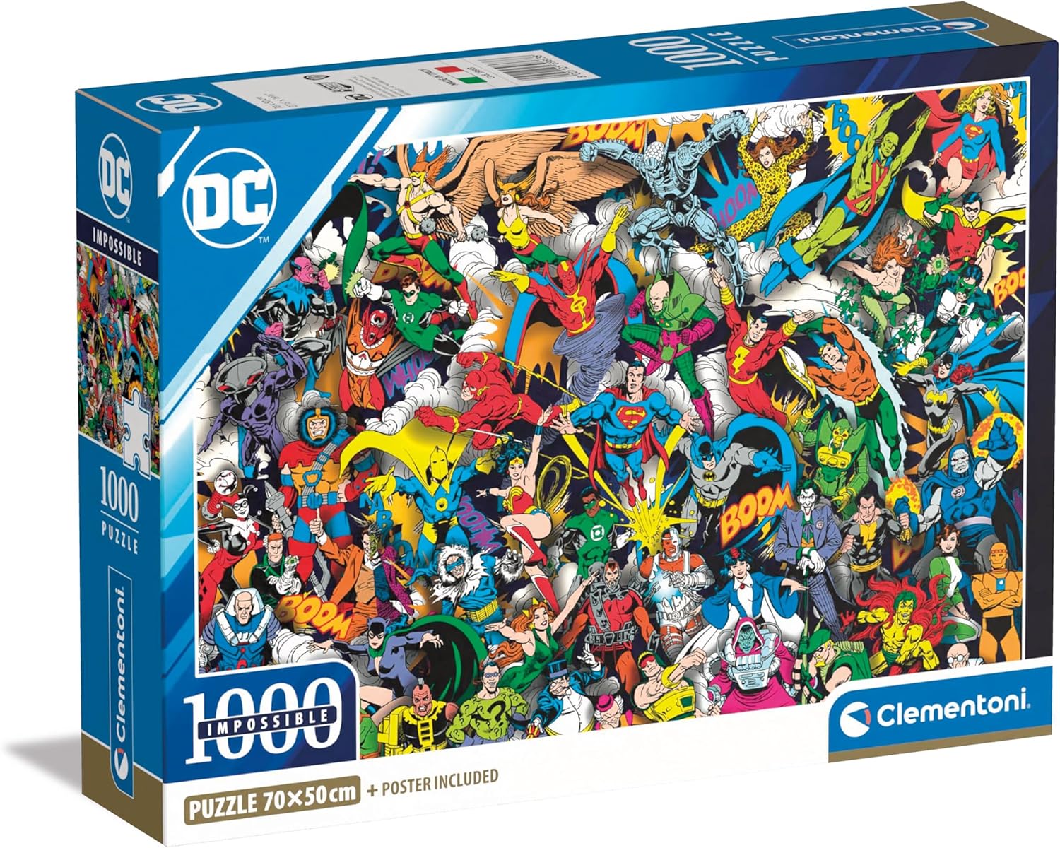 efa3c92a3a1d4940f91cf38290372a67 Clementoni Puzzle 1000 Pz. Impossible DC Comics - Compact - - immagine 1