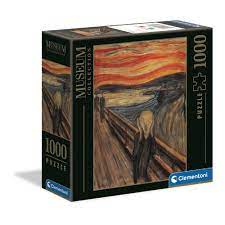 f12fa7b194422ccc7436ddd7fa3ceccb Clementoni Puzzle 1000 Pz. Museum Square Box L'Urlo di Munch - immagine 1
