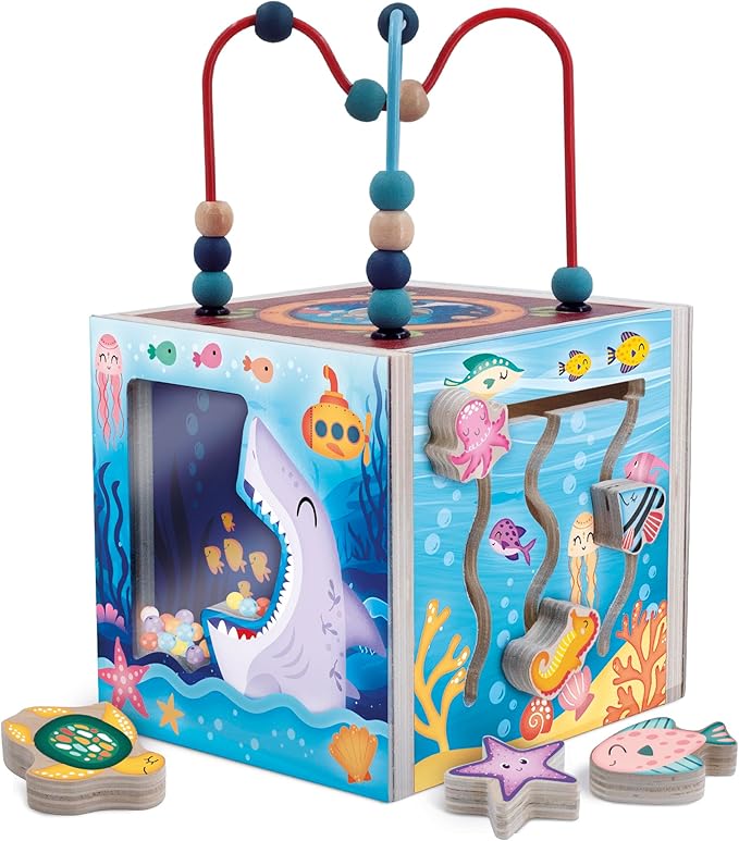f3668cc67917a6ab2d3d7dea768c0c5c Lisciani Montessori Legno - Sensory Cube - L'Oceano - immagine 1