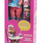 Rsta Bambola Bebè Bellissimo 30 cm. con Seggiolone