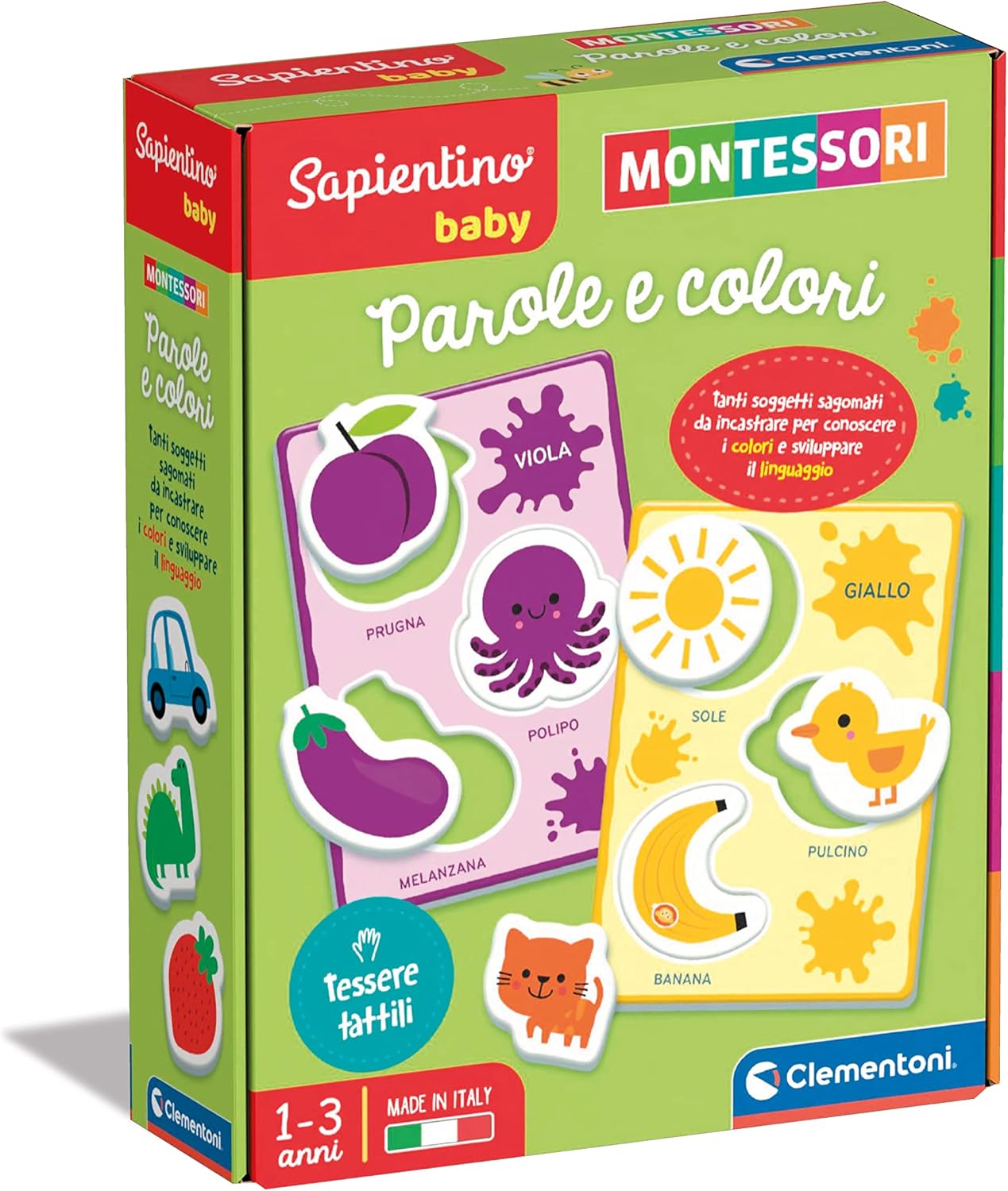 f3fcecf23b952a5f90665acc96567c07 Clementoni Sapientino Baby Montessori - Parole e Colori - immagine 1