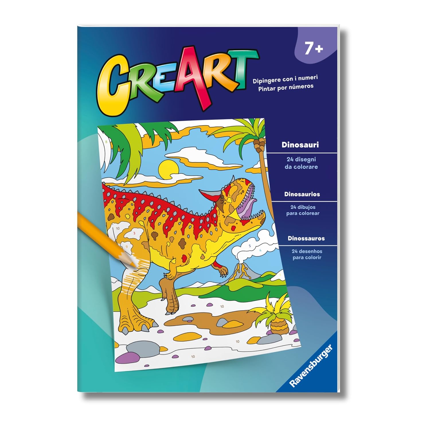 f454c9bae4f568c7edfda077645754a9 Creart Album da Colorare 7+ - Dinosauri - immagine 1