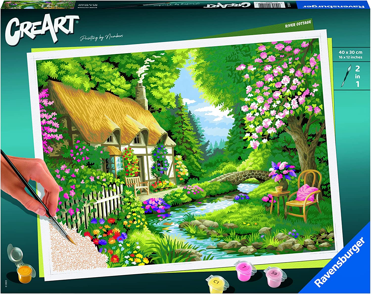 f4cbac287d5e7c1453faa7aea7efb61a Ravensburger Creart Cottage al Fiume - immagine 1