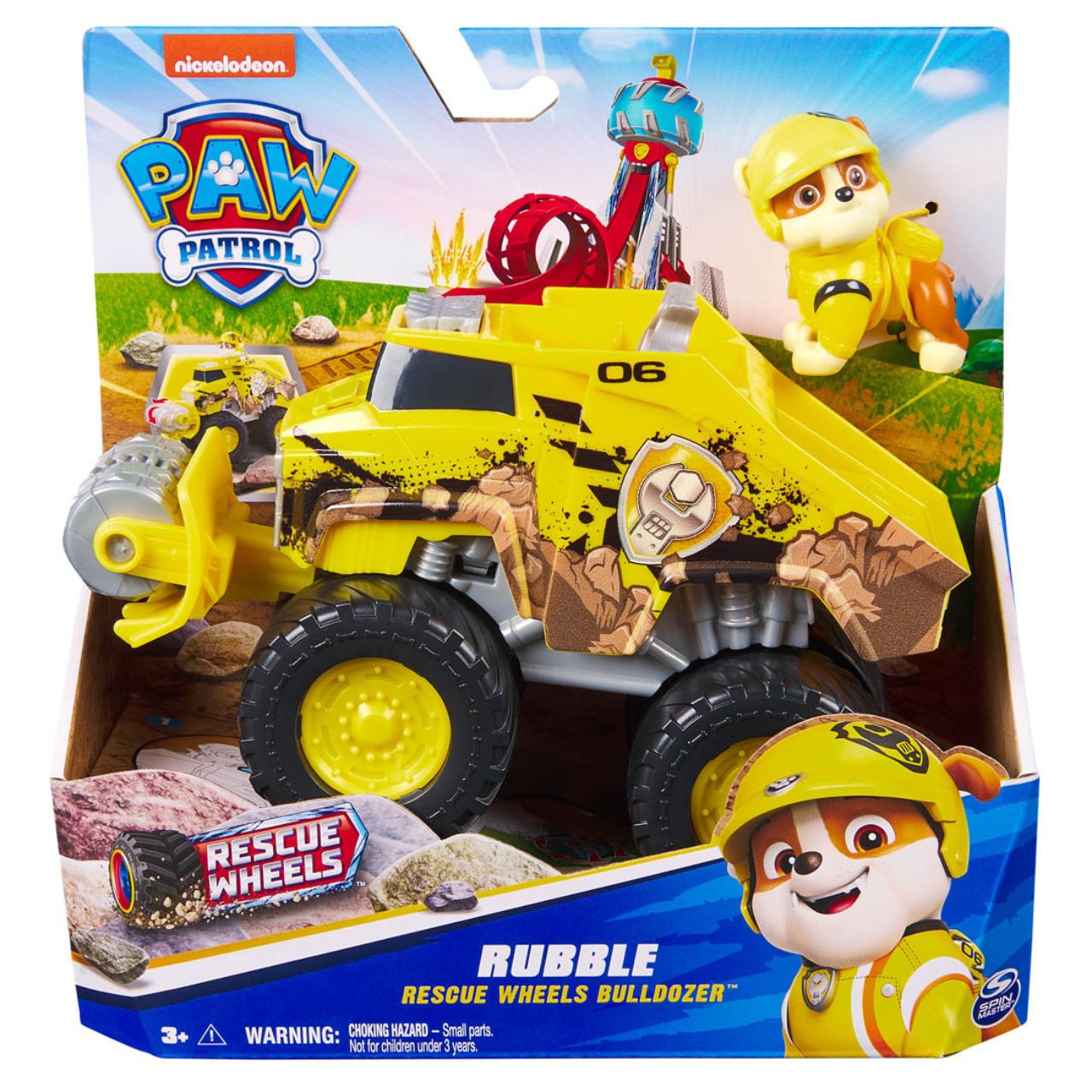 f4e6dbf4df7eca9f35cfee3ad8d95a1c Paw Patrol Rescue Wheels - Veicolo Rubble - immagine 1