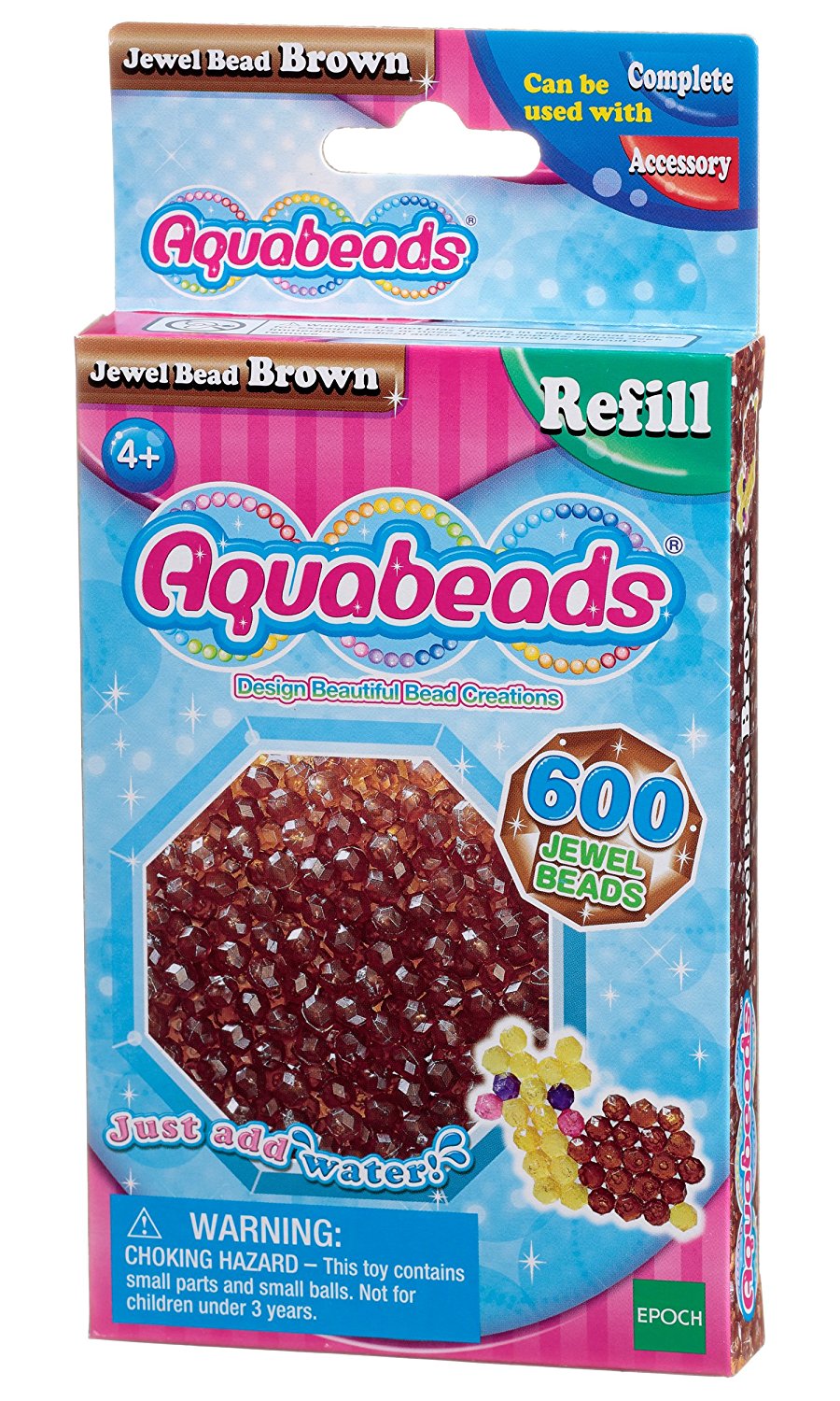 f50aa62951b0f0e0a94e6ff5c2ee6b10 Aquabeads Jewel Beads 600 pz. Marrone - immagine 1