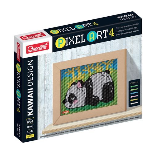 f57f4d3c88a5b3ed2d2b6229d232fec4 Quercetti Pixel Art 4 Kawaii Design - Panda - immagine 1