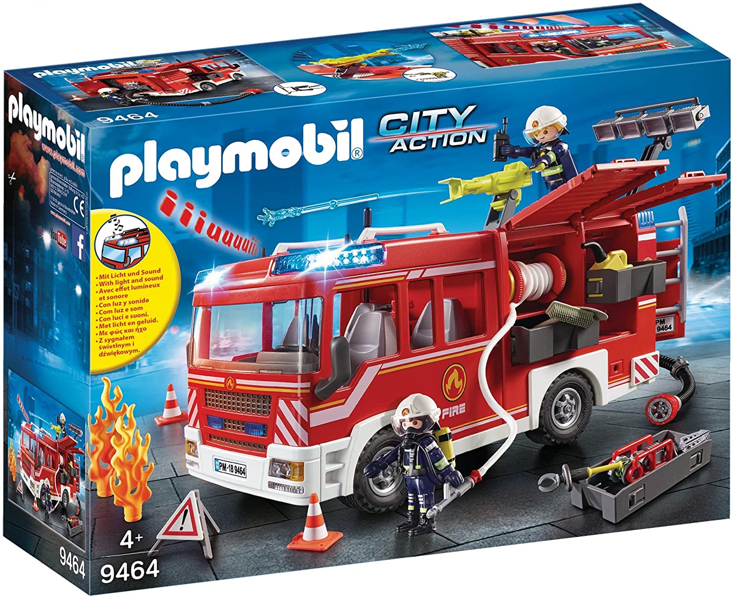 f58230bb537bd34ea98a9945ab7bcaf3 Playmobil Autopompa dei Vigili del Fuoco - immagine 1