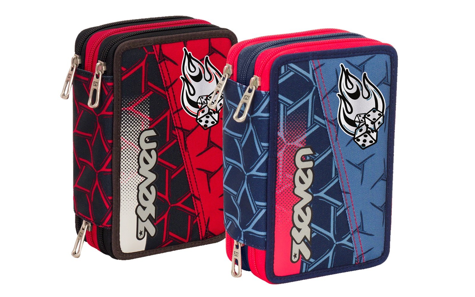 f7050112ed9b3eed6e6bbab733d38dc3 ASTUCCIO 3 ZIP SEVEN DICE BOY - immagine 1