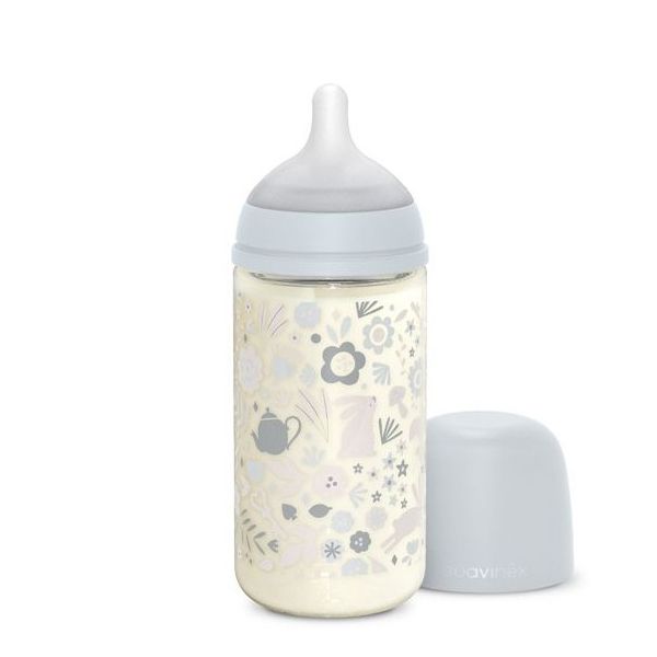 f75f23f8de70481e77d389a6e5ff55e6 SUAVINEX WONDERLAND BIB VETRO SIL 240ML AZZ - immagine 1