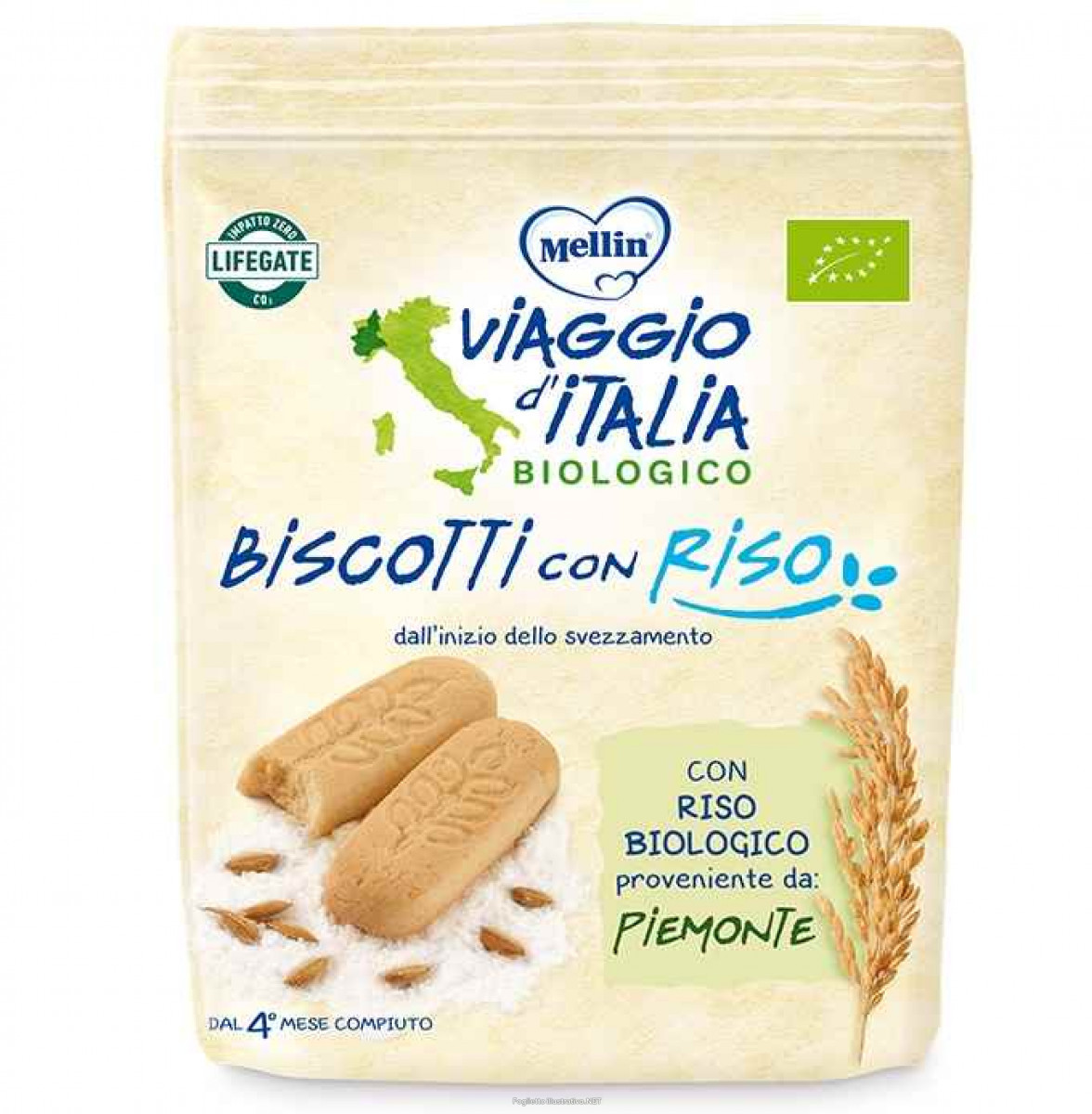 fa0f36aae5477e51acd10b6343dcd2ea Viaggio D'Italia Biscotto Riso Bio gr.150 - immagine 1