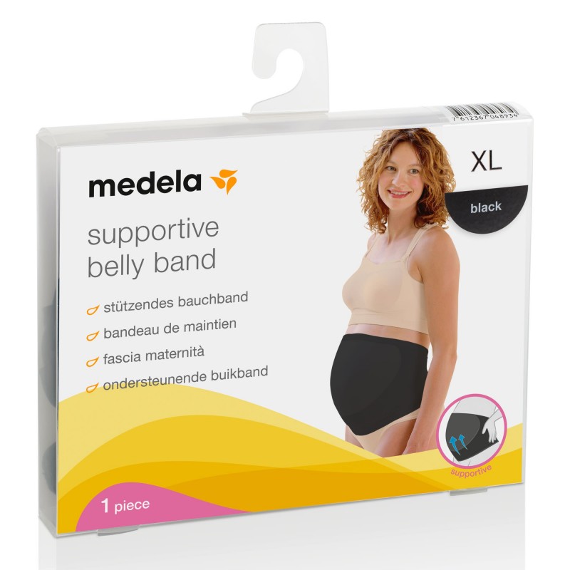 faf184cb341f9b598f827c2c4e77f006 Medela Fascia Maternità mis XL Nero - immagine 1