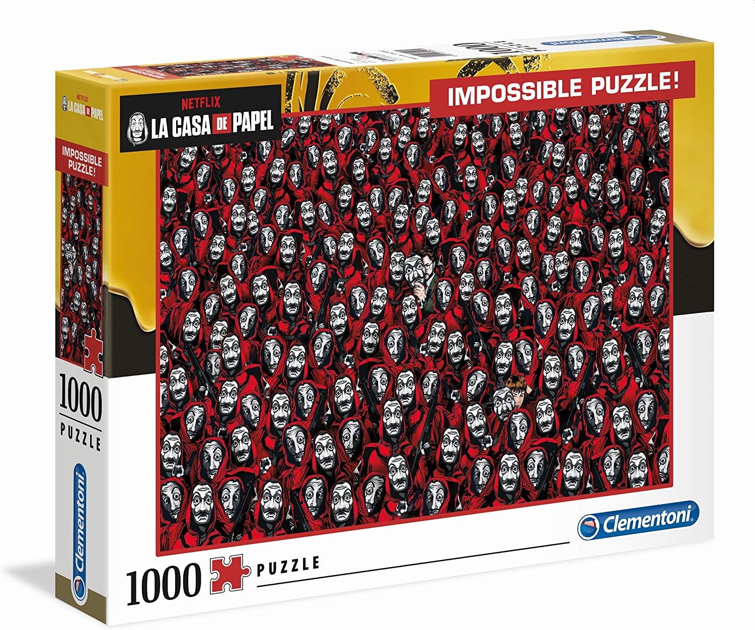 fbce82f011d02f99e05dff04c236c8d2 Clementoni Puzzle 1000 Pz. Impossible La Casa di Carta - immagine 1