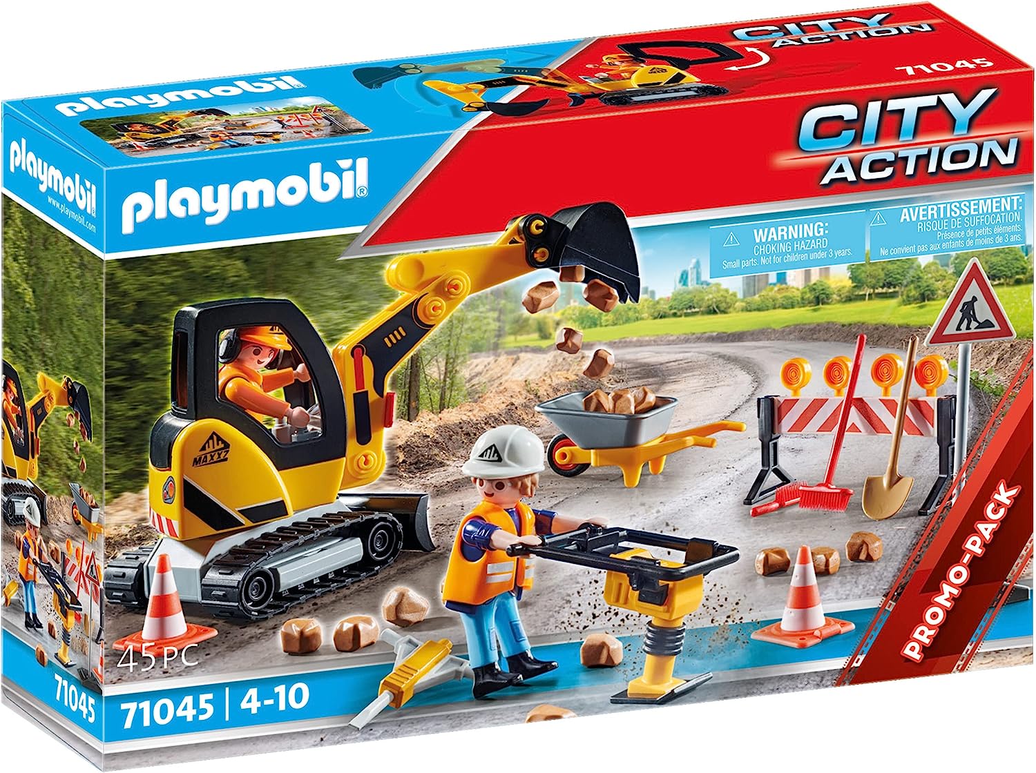 fbf6925ebd089b92aceebdfba9c9f5cc *Playmobil Cantiere Stradale - immagine 1