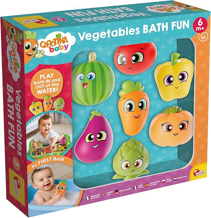 fc7e81528ab04d4fd08e13e0ef6009b6 Carotina Baby "I Vegetali" Giochi per il Bagnetto - immagine 1