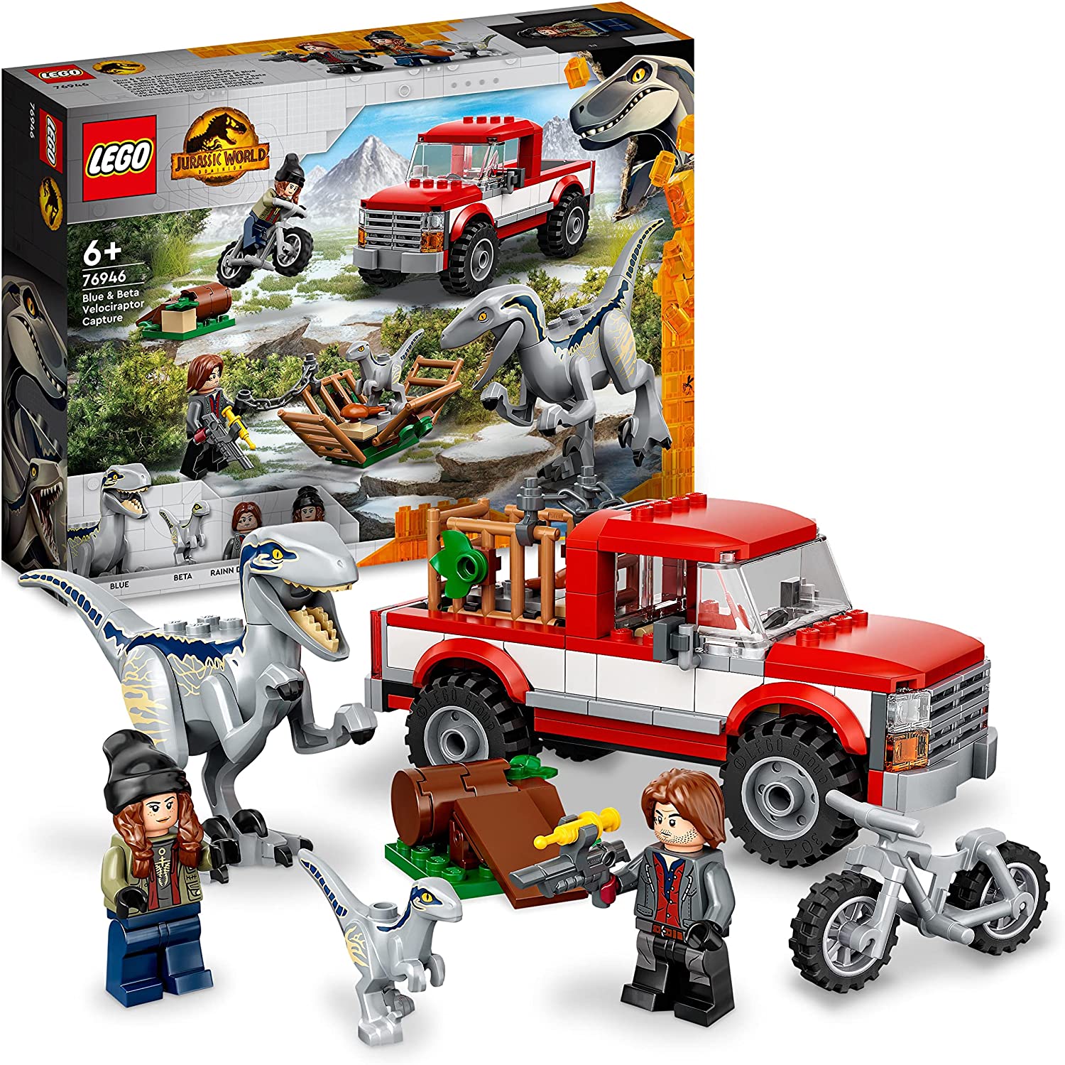 fcbbe51a74704c29ee7aaa95de0953ba Lego Jurassic World - La Cattura dei Velociraptor Blu e Beta - immagine 1