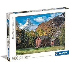 fd85d460131b5bc8be73adac2aa802ad Clementoni Puzzle 500 Pz. HQC Charming Matterhorn - immagine 1