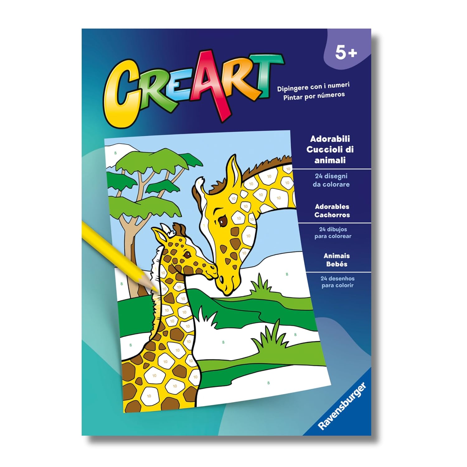 fde9be0a7fda6b50b94968c17bc96f5e Creart Album da Colorare 5+ - Adorabili Cuccioli di animali - immagine 1