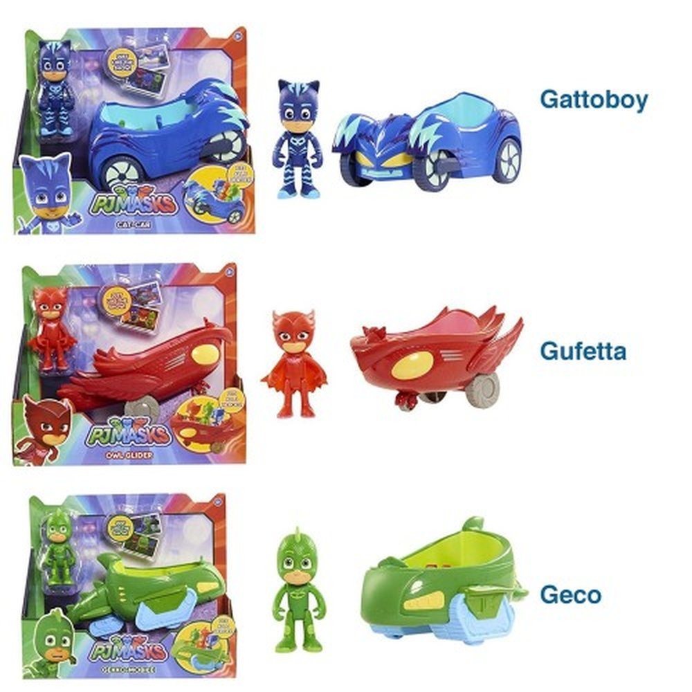 fe1f8d78d3f170e716a167a1e9da3d80 Pj Masks Veicoli Assortiti con Personaggio - immagine 1