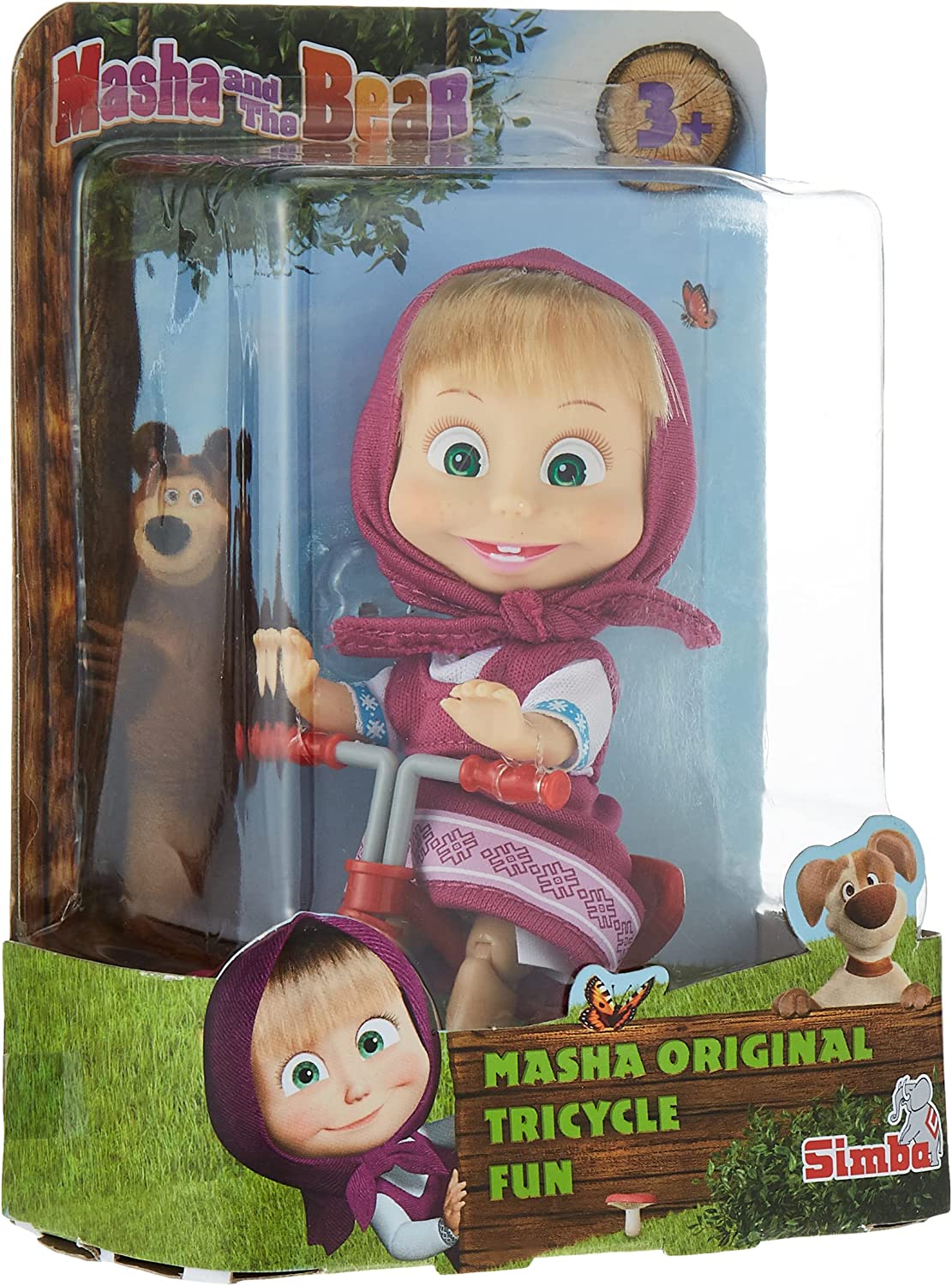 ff21275afd069e85c2dd6c89badf8be0 Masha & Orso Bambola Masha con Triciclo Originale - immagine 1