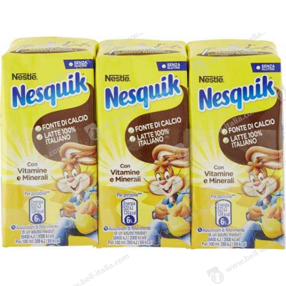 ff35023264631fc91f890532142da9d8 Nesquik Pronto da bere Classico (Ml.180x3) - immagine 1