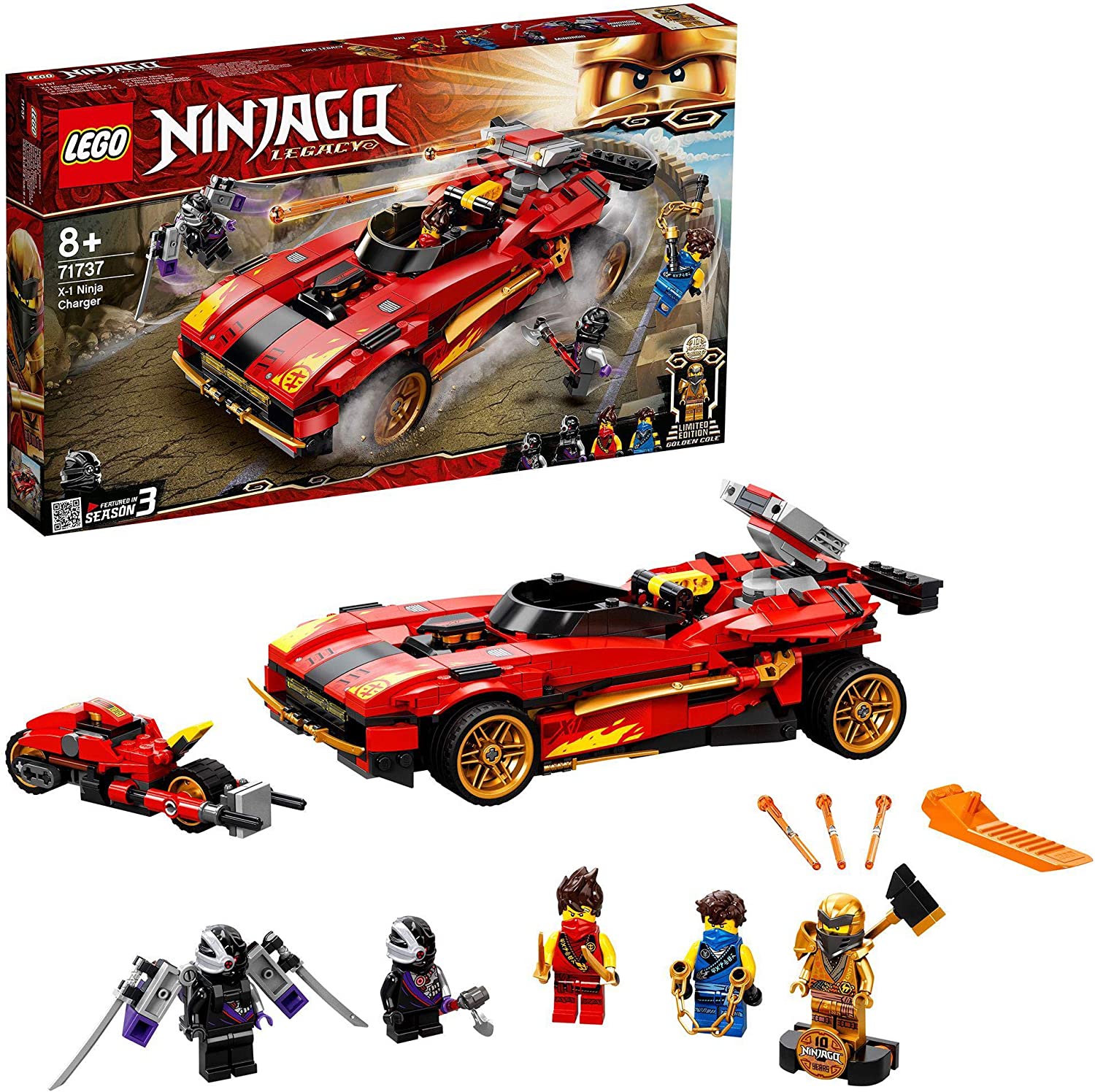 ff353c666f47e4c53590cfd202c4aca5 Lego Ninjago Super-bolide Ninja X-1 - immagine 1