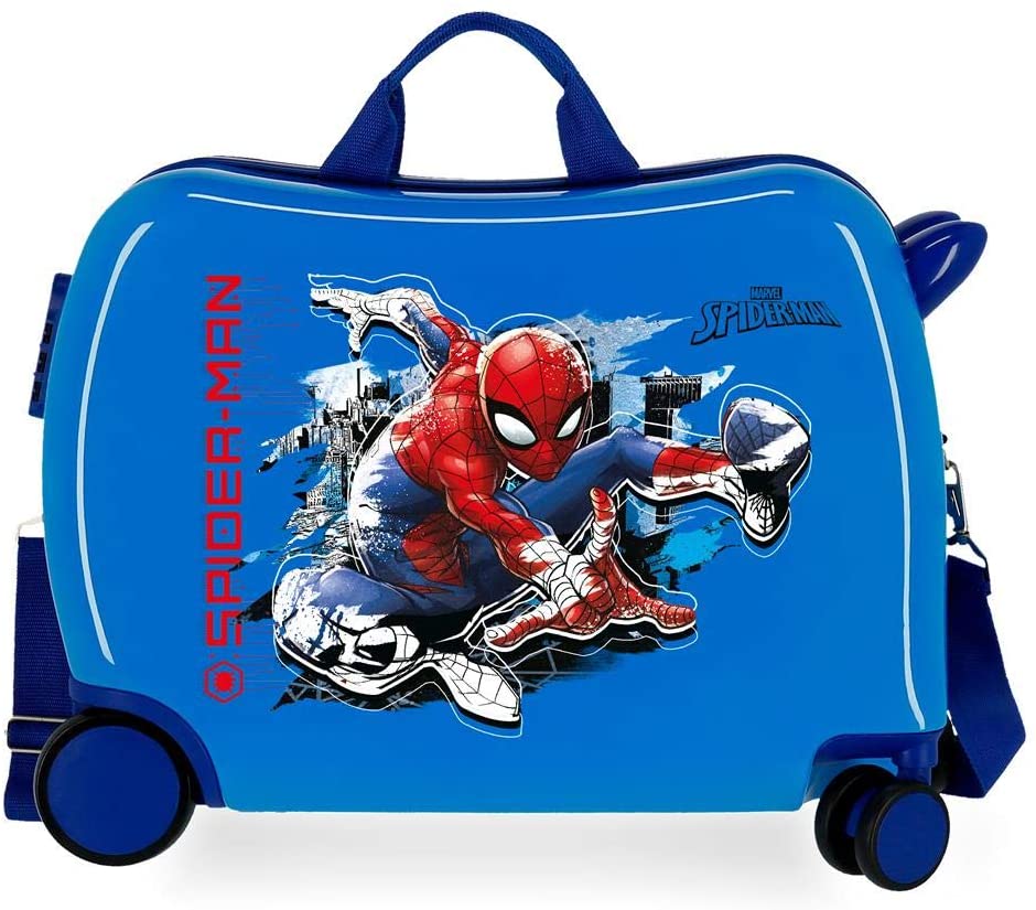 ff6481d94365c3d40319a88eea1f042b Valigia 4 ruote Spiderman Azzurra - immagine 1