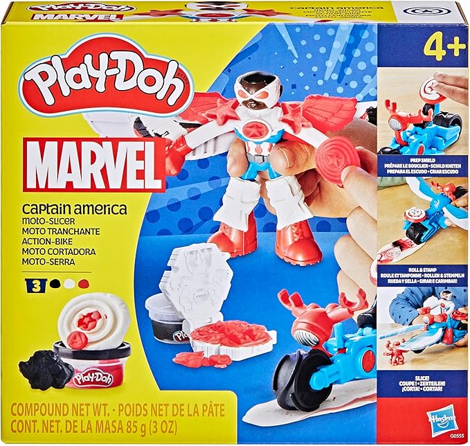 ff93f56986d2ab7b247fbba847495a51 Play Doh La Moto di Capitan America - immagine 1