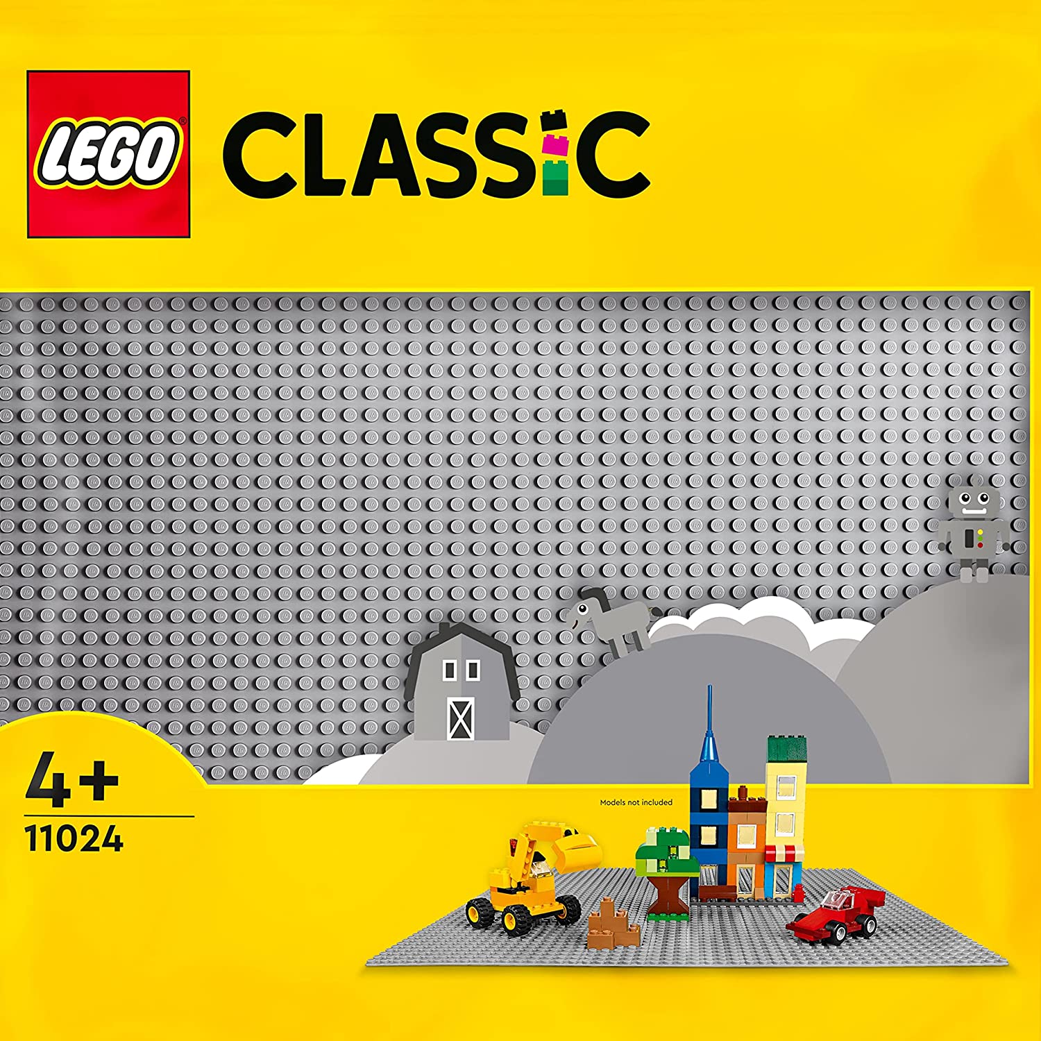 ffdff884fa2c4cef2a9e8173218f9c90 Lego Classic Base grigia - immagine 1