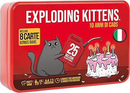 51327dcbf0708e76cb65b0e514f761d7 Exploding Kittens 10 Anni di Caos - immagine 1