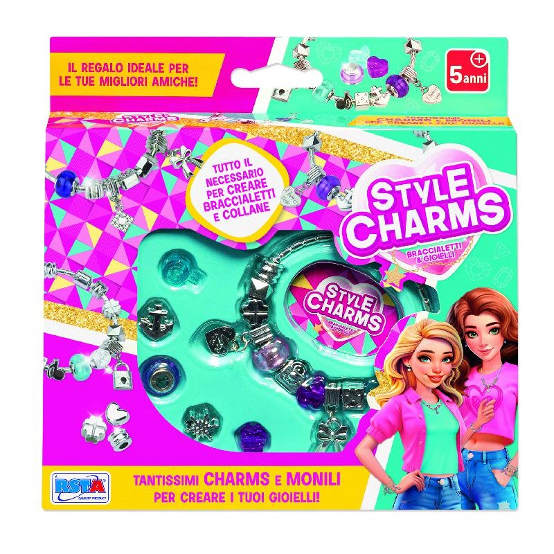 13b4cbddb4a5f561017db023da3caa85 Rstoys Set Braccialetti Style Charms - immagine 1