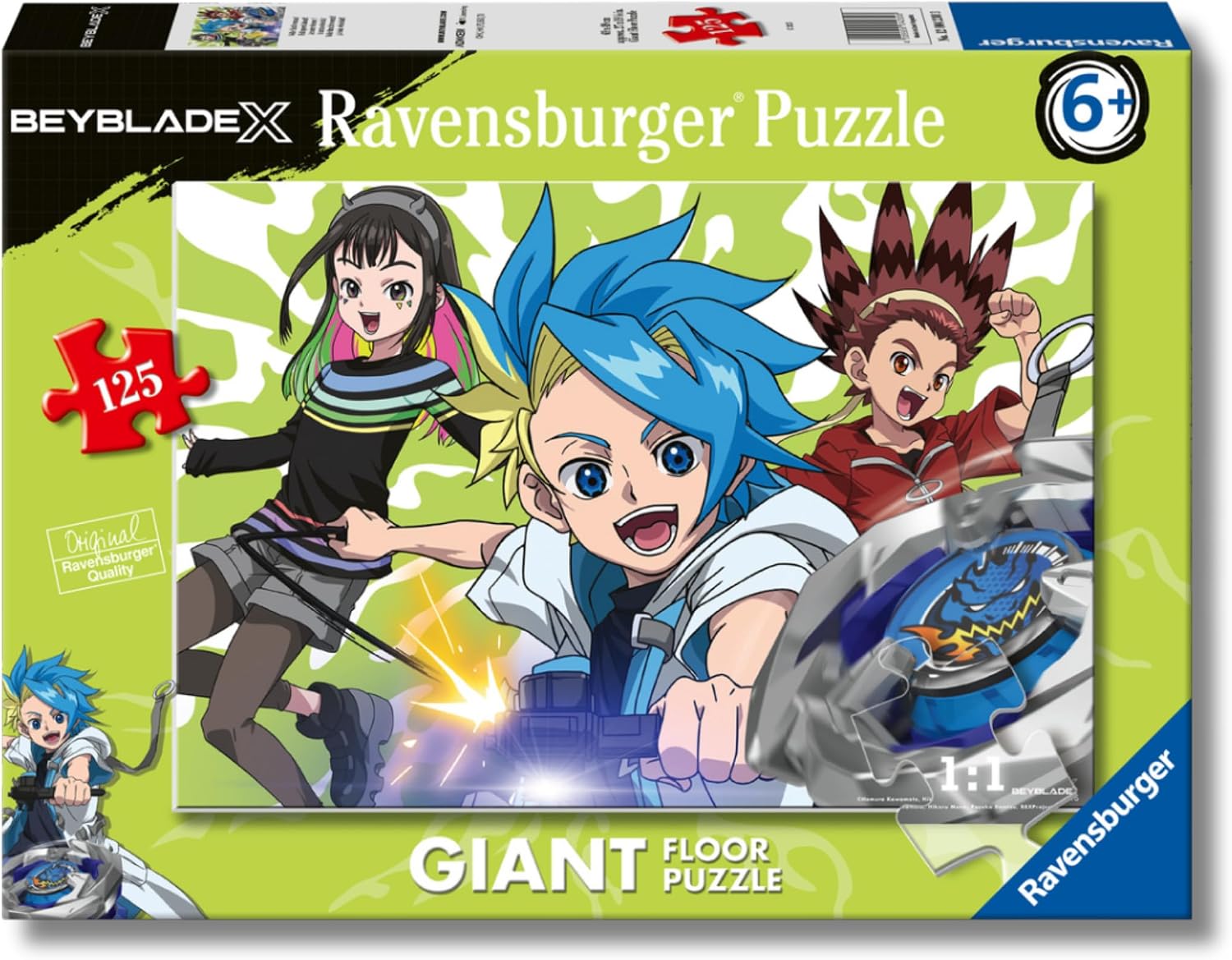 237a7a950f920658218d7bd922c1294c Ravensburger Puzzle 125 Pz Giant Pavimento Beyblade - immagine 1