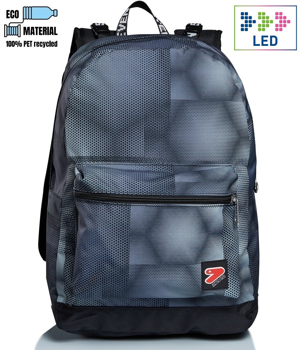 303153bc30204f2a1db2de83a688160f Zaino Seven Reversibile Backpack Cyberspace - immagine 1