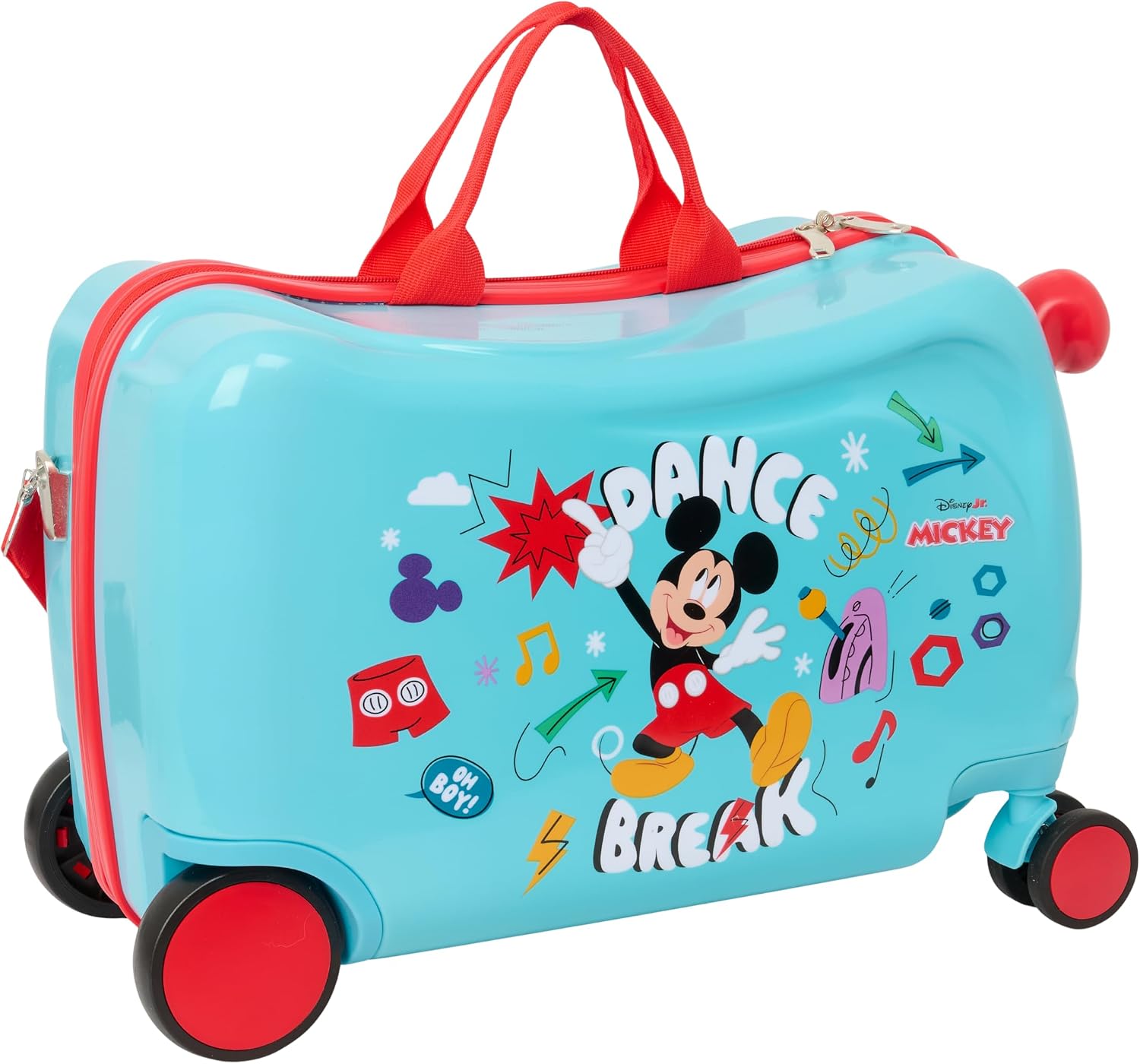 30755512619b8b413fd53081fcafd113 Valigia 4 ruote Mickey Mouse Baby - immagine 1