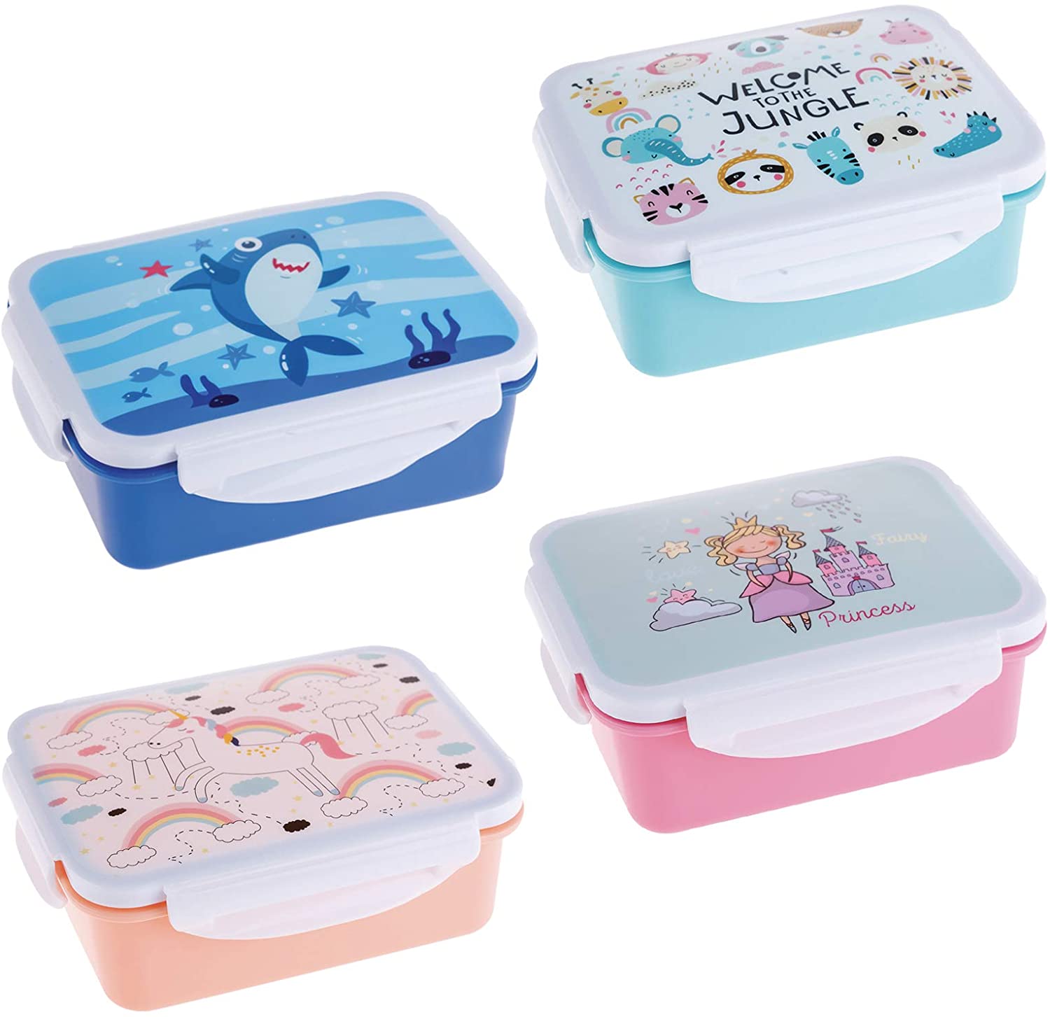 7966507f969cc371557e6998092f08f9 Lunch Box con divisorio forchetta e cucchiaio col. Assortiti - immagine 1