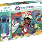 Puzzle Lisciani Double Face MAXI 150 PZ. Lilo & Stitch