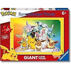 91f1994329fa8db72b7c16778546a9a2 Ravensburger Puzzle 125 pz. Maxi Pokemon - immagine 1