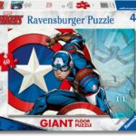 Ravensburger Puzzle 60 Pz Giant Pavimento Capitan America