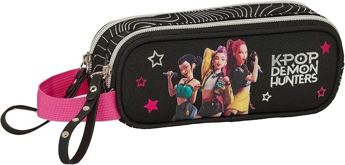 c7ce6b113d3b407af9cc172fda3c19bd K-Pop Demon Hunters Double Pencil Case - immagine 1