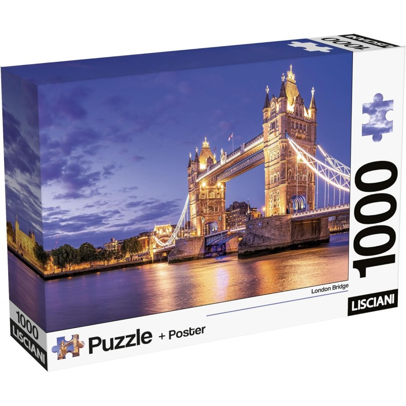 0d289a4010b4e872ef64801f76920952 Lisciani Puzzle + Poster London Pz.1000 - immagine 1
