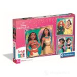 Clementoni Puzzle 3x48 pz. Square Disney Princess 2025