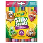 Crayola 10 Pennarelli Doppia Punta Lavabili Profumati Scilly Scents