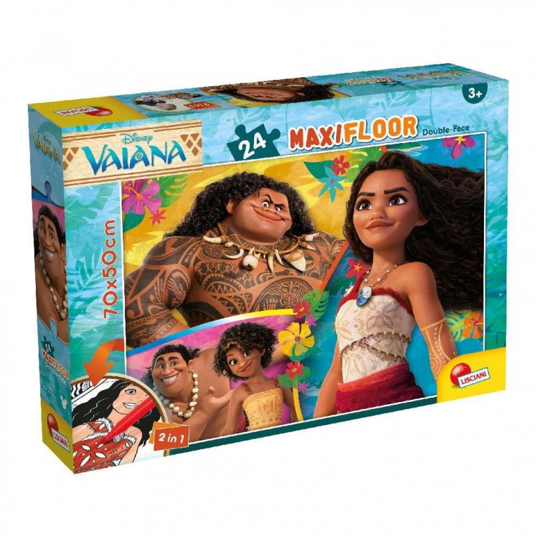 4d1ad7cdeb4b8d59c496cbc38b3c4101 Puzzle Lisciani Disney DF MAXI Floor 24 pz Oceania 2 - immagine 1