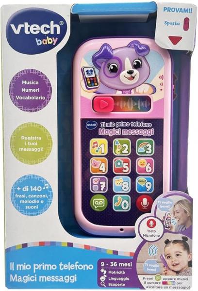 60be944634cdb55c0aca66811a8b353e Vtech Il Mio Primo Telefono - Magici Messaggi Rosa - immagine 1