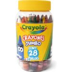 Crayola 28 pastelli a Cera Jumbo in Barattolo