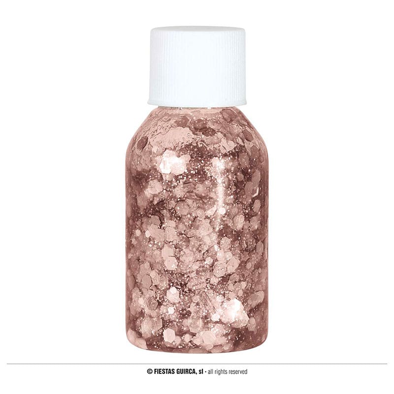 9f501aa9aaf7a3bcfc4a2e4647877738 Guirca Barattolo glitter in gel oro/rosa - immagine 1
