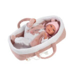 Llorens Bambola Reborn Bebè con Sacco Nanna Rosa