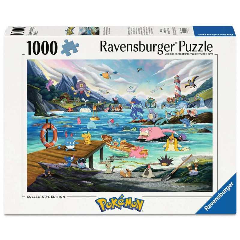 beabbafed331d1d6ca02947a7b1b3424 Ravensburger Puzzle 1000 pz. Pokemon Breakout 3: Vaporeon e il Mare Temperato - immagine 1