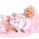 Bambola Eva giacca e plaid 42 cm