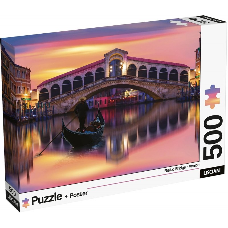 e6d62884d58cd8896122cc887a0224dd Lisciani Puzzle + Poster Venice Pz.500 - immagine 1