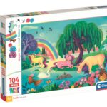 Clementoni Puzzle 104 pz. Maxi Magic Garden of Unicorns